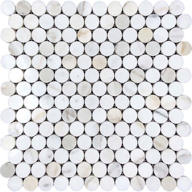 TUSCANY FIESOLE Calacatta Gold Honed Mosaic Tile.
