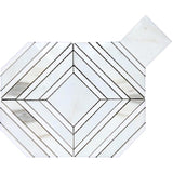 TUSCANY PIENZA Calacatta Gold / Thassos Mosaic Tile.