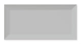 Roca COLOR COLLECTION Tender Gray 4 1/4x10 wall tile with bright beveled finish, showcasing a modern gray ceramic design.