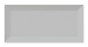 Roca COLOR COLLECTION Tender Gray 4 1/4x10 wall tile with bright beveled finish, showcasing a modern gray ceramic design.