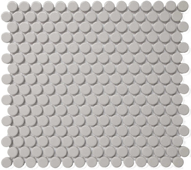 CC MOSAICS GRAY PENNY ROUND 12X12 MOS.