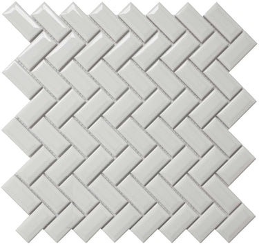 CC MOSAICS WH 12X12 MOS.DIAMOND HERRING..