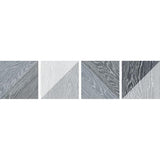 URBANA WOOD BLACK Porcelain Mosaic Tile.