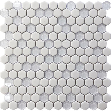 VERRE GLACAGE FORME recycled glass Mosaic Tile.
