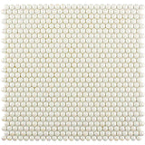 VERRE CERCLE DE PERLE Recycled glass Mosaic Tile.