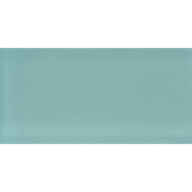 COLOR PALETTE AQUA MATTE 3x6 glass Mosaic Tile.