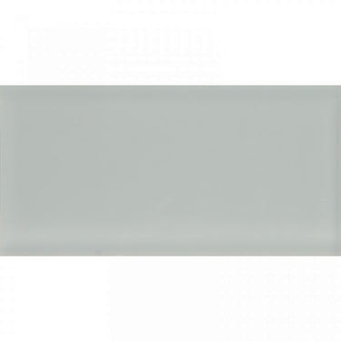 COLOR PALETTE GRAY CLOUD MATTE 3x6 glass Mosaic Tile.