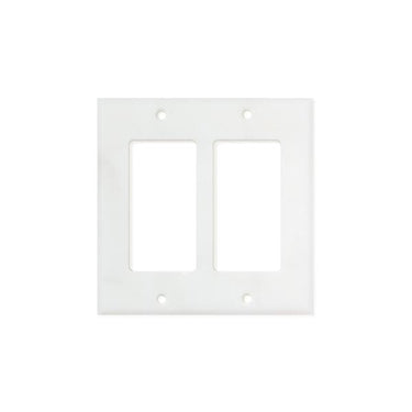 Bianco Carrara (Carrara White) Marble Switch Plate Cover Polished (2 ROCKER).