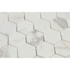 2X2 Polished Calacatta Gold Marble Hexagon Mosaic Tile - MosaicBros.com