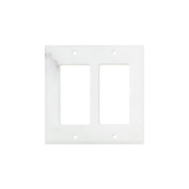 Calacatta Gold Marble Switch Plate Cover Polished (2 ROCKER).