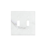 Calacatta Gold Marble Switch Plate Cover Polished (2 TOGGLE).