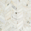 Calacatta Gold Polished Marble Mini Chevron Mosaic Tile - MosaicBros.com