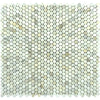 calacatta gold marble penny round