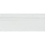 4 3/4 x 12 Honed Thassos White Marble Baseboard Trim.