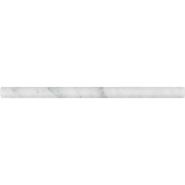 3/4 x 12 Honed Bianco Mare Marble Bullnose Liner.