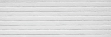 White Roca Zen White 16x48 inch floor tile with a smooth matte finish, showcasing a modern, minimalist design.