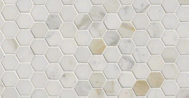 What is Calacatta Gold White Marble Tile?