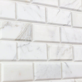 calacatta gold white marble tile