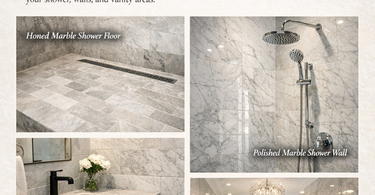 Honed vs Polished Marble Tile in Bathrooms: Which Finish Is Better?
