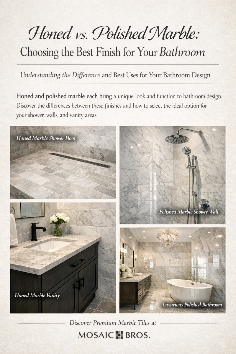 Honed vs Polished Marble Tile in Bathrooms: Which Finish Is Better ...