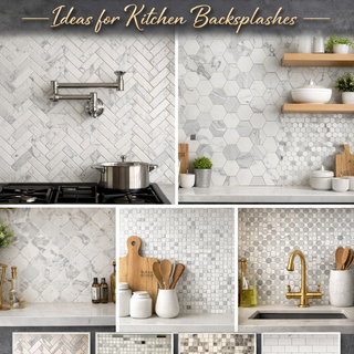 10 Beautiful Marble Mosaic Tile Ideas for Kitchen Backsplashes