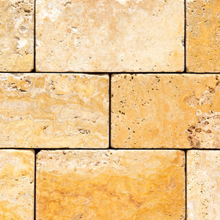 GOLD TRAVERTINE - Mosaic tiles.