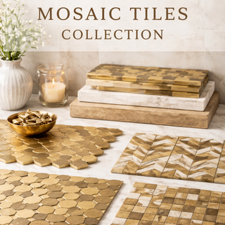 Brass Mosaic Tiles For Kitchen Backsplash and Bathroom