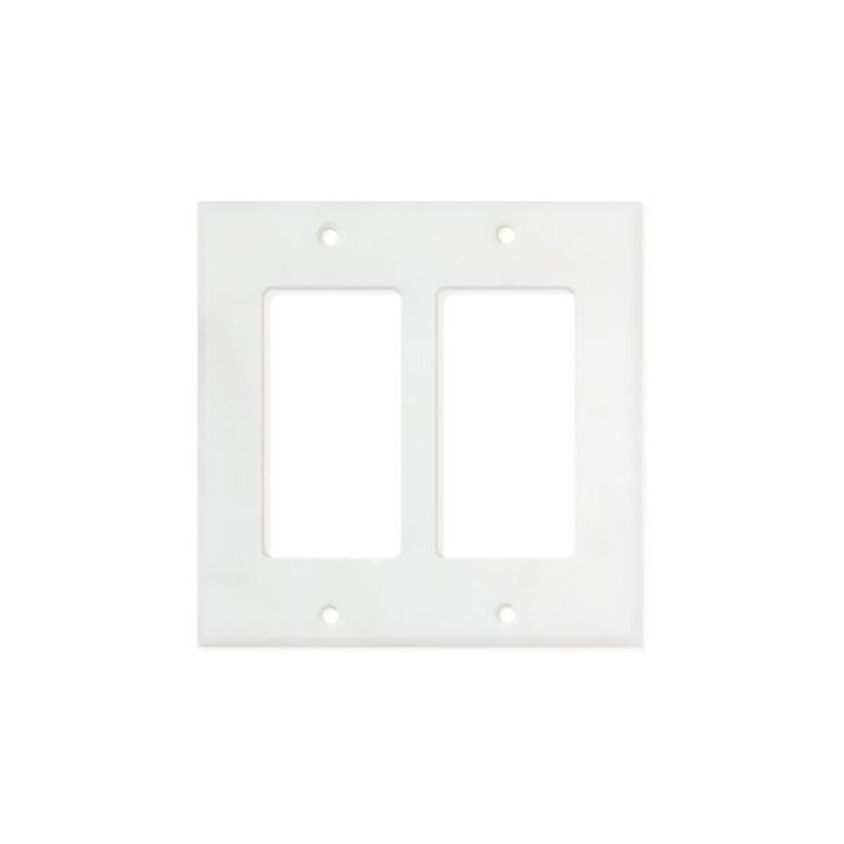Premium Carrara marble wall plates featuring soft white marble with delicate gray veining for light switches and electrical outlets in kitchens, bathrooms, and living spaces.