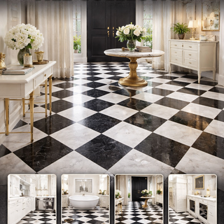 Checkerboard Floor & Wall Tiles