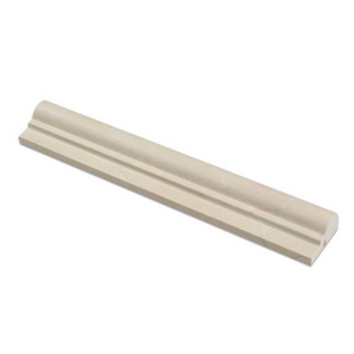 Premium Crema Marfil marble moldings and trim pieces featuring warm cream tones and subtle natural veining for backsplashes, bathrooms, showers, fireplaces, and decorative wall installations.
