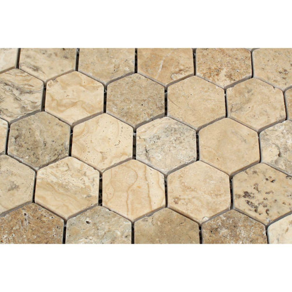 Philadelphia Travertine Mosaic Tiles