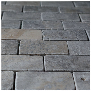 Silver Travertine.