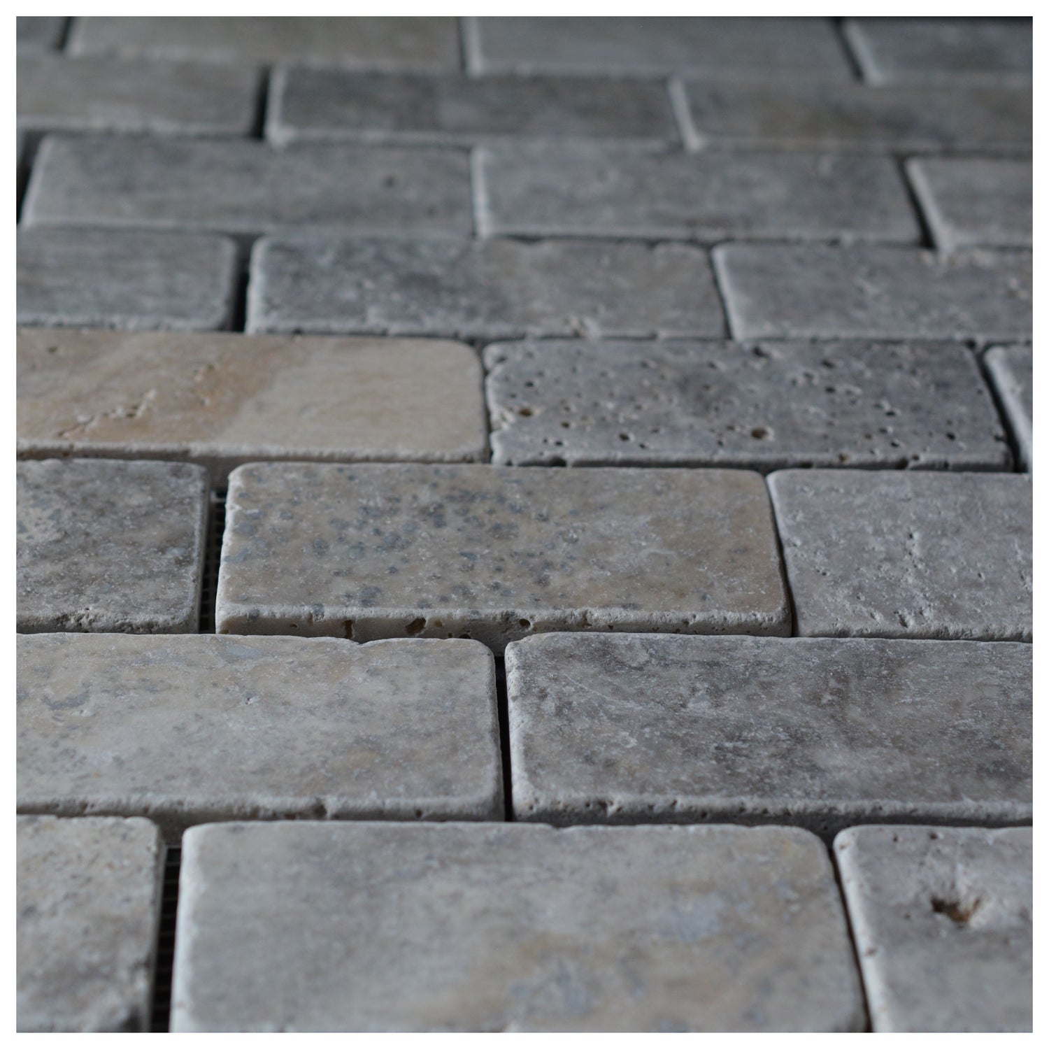 Silver Travertine.
