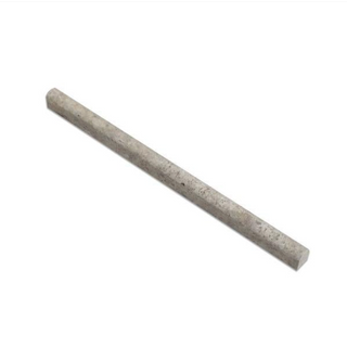 Premium Silver Travertine moldings and trim pieces featuring soft silver, gray, beige, and taupe natural stone for bathrooms, kitchens, fireplaces, showers, floors, and feature wall installations.
