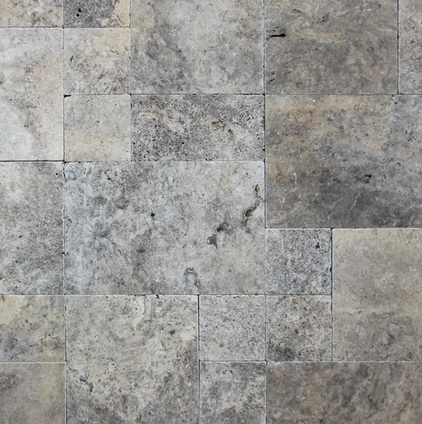 Silver Travertine Pool Coping & Pavers