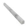 1/2 x 12 Honed Bianco Mare Marble Pencil Liner.