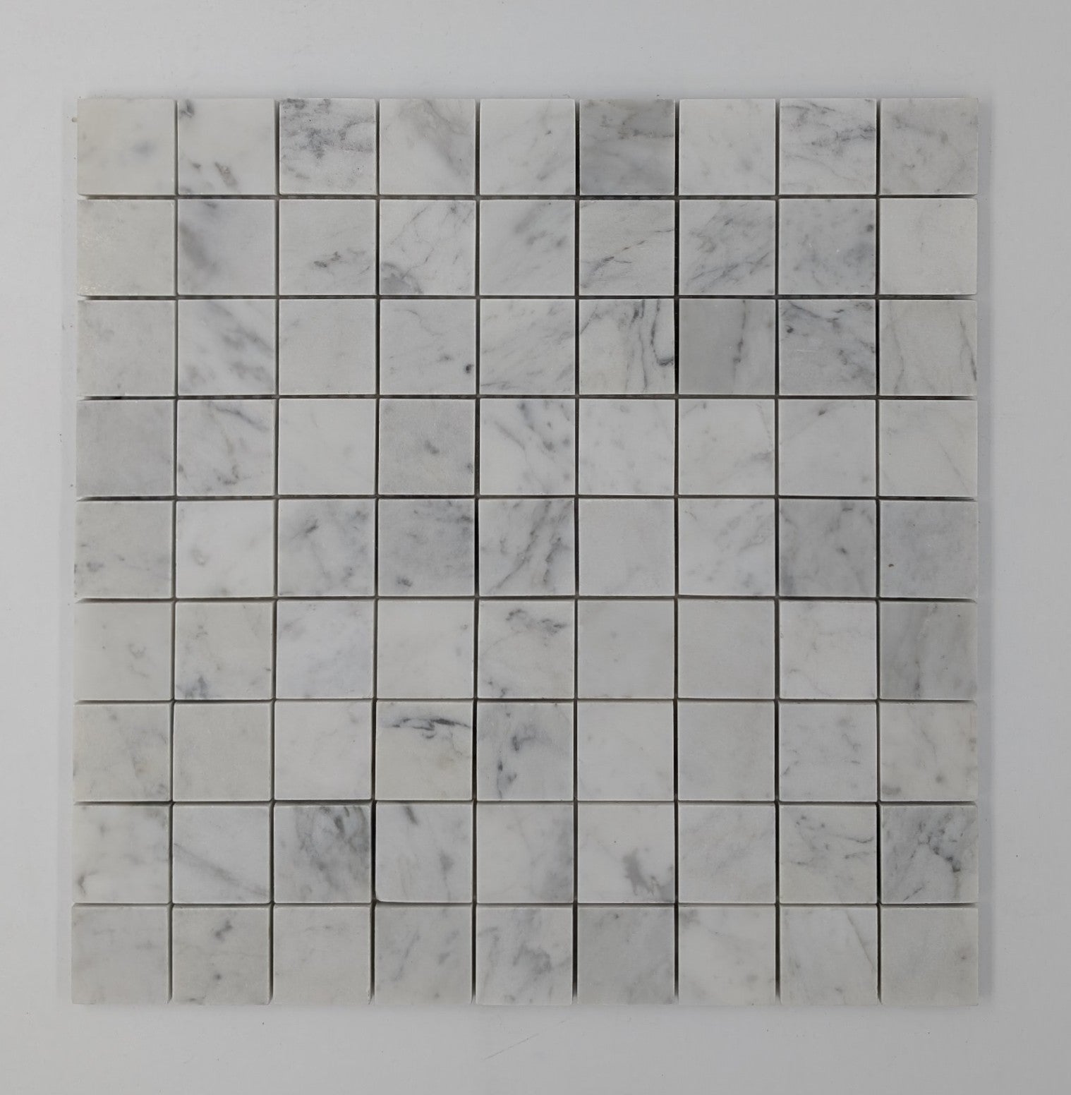1 1/8x1 1/8 Bianco Carrara Mosaic Tile Honed