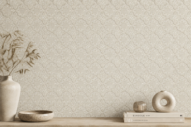 White marble waterjet mosaic tile from Mythology Tile featuring intricate marble patterns and a polished finish.
