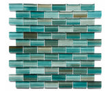 Crystal Aqua Aba Emerald Green Glass Mosaic Tile - MosaicBros.com