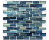 Crystal Aqua Aba Steel Blue Glass Mosaic Tile - MosaicBros.com