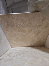 18 x 18 Filled & Honed Light Cream Travertine Tile - MosaicBros.com