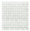 Crystal Aqua Soho White 1x1 Glass Mosaic Tile