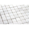 5/8X5/8 Honed Thassos White Marble Mosaic Tile