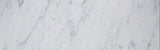 2x8 Honed Oriental White Marble Tile.