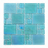 Crystal Aqua Kripton Green Glass Mosaic Tile - MosaicBros.com