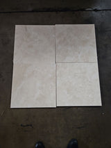 18 x 18 Filled & Honed Light Cream Travertine Tile - MosaicBros.com