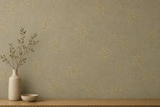 Golden Blossom floral mosaic tile by Mythology Tile, 18x18 inches with intricate golden and floral design for decorative surfaces.