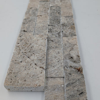 6x24 Silver Split and Honed Ledger Panel