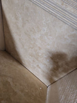 18 x 18 Filled & Honed Light Cream Travertine Tile - MosaicBros.com