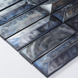 ALLURE GREY RECTANGULAR Glass Mosaic Tile - MosaicBros.com